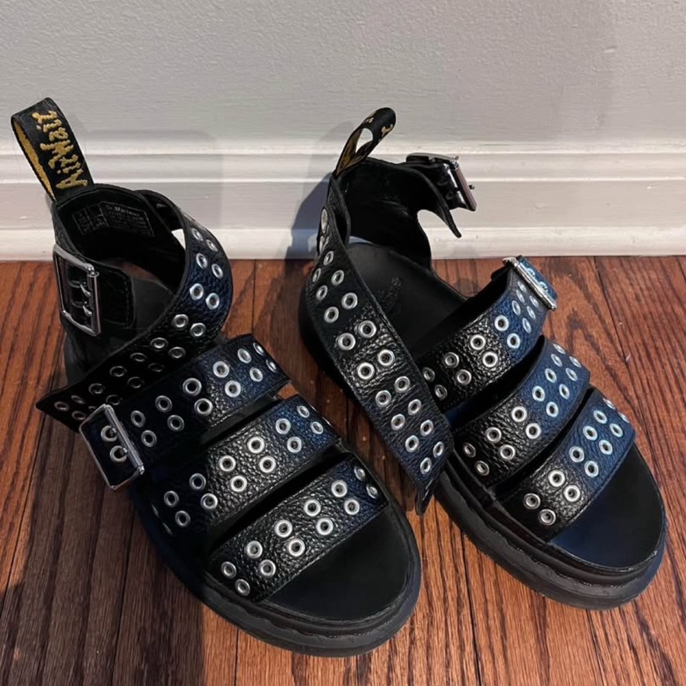 Dr. Martens Black Clarissa Sandals